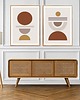plakaty DWA PLAKATY boho geometryczne mid century