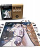 puzzle dla dzieci PUZZLE DREWNIANE DUŻY BIAŁY KOŃ 450 elementów XXL