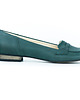 baleriny damskie SKÓRZANE BALERINKI ZAPATO 025 KOLOR  ZIELONY
