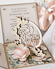 kartki scrapbooking 30 rocznica ślubu, perłowe gody, exploding box, kartka 3d
