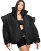 kurtki damskie Parachute oversize bomber jacket