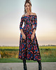 sukienki midi damskie Sukienka - Sandy Midnight Flower
