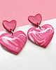 kolczyki z masy plastycznej VALENTINE kolczyki czerwone serca walentynki