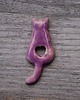magnesy Ceramiczny magnes kot fioletowy