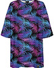 t-shirt damskie DR.CROW T-shirt Damski Oversize Palmy Fiolet