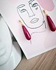 kolczyki złote Kolczyki złote RUBY TEARS - unikat