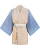 bluzki kimonowe damskie NASTROJE - lniane kimono ręcznie malowane