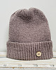 czapki damskie Czapka beanie z wywinięciem uniwersalna ręcznie robiona