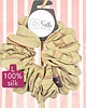 gumki do włosów L średnia gumka jedwabna do włosów jedwab naturalny scrunchie beżowa