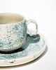 filiżanki Filiżanka Śnieżynka z talerzykiem do espresso