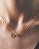 złote naszyjniki 16k Gold Plated Little Karma Necklace