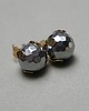 kolczyki z kamieniami Dots - hematyt silver /alloys collection/ - sztyfty