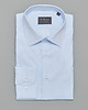 koszule męskie Koszula męska 00295 dł. rękaw błękit slim fit 164/170 40