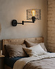 kinkiety Regulowany kinkiet ścienny na wysięgniku czarny loft ALICANTE LOFT
