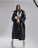 płaszcze damskie Parka Longline Hoodie Oversize czarna