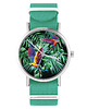 zegarki damskie Zegarek -  Papugi, tropikalny - turkusowy, nylonowy