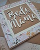 kartki scrapbooking Kartka z napisem "Będę mamą"