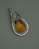 wisiory Wisiorek tygrysie oko wire wrapping