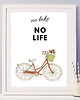 plakaty Plakat no bike no life