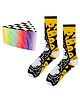 skarpetki damskie Kolorowe skarpetki UV świecące w ultrafiolecie, unisex, bawełniane, design