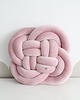poduszki supły FLOWER KNOT PILLOW=rozeta=BRUDNY RÓŻ