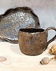 kubki Kubek ceramiczny Stare złoto, unikat