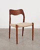 krzesła Krzesło tekowe, duński design, lata 60, designer: N.O M