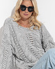 swetry damskie  Gruby sweter F1318
