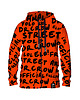 bluza z kapturem damska Damska Bluza Expres Zamek DR.CROW Dr.Crow Orange