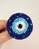 broszki Broszka haftowana Nazar amulet ochronny handmade