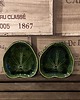 patery i talerze Talerzyk/spodeczek listek malwy - ciemnozielony