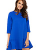 sukienki mini damskie Sukienka Barbi rękaw 3/4 Cornflower
