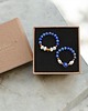 pierścionki elastyczne PREMIUM : zestaw pierścionków : lapis lazuli, perły