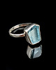 pierścionki srebrne Pierścionek baby blue topaz