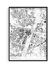 plakaty Poznań - mapa Poznania, plakaty mapy
