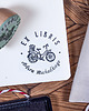 zakładki do książek Stempel Exlibris, rower - zestaw prezentowy