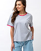 t-shirt damskie T-shirt  damski "ROSE" szary