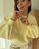 bluza bez kaptura damska Bluza Enjoyable butter yellow