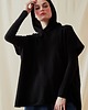 bluza z kapturem damska Sweter z kapturem oversize IBIZA Blue