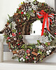 wianki bożonarodzeniowe Duży wianek na drzwi "chrismas time"