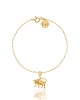 bransoletki srebrne Bransoletka srebrna pozłacana ze znakiem zodiaku Byk