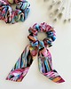 gumki do włosów Gumka do włosów 90s Scrunchie z odwiązywaną szarfą - 9 cm średnicy