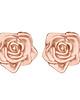 kolczyki pozłacane Kolczyki róże z różowego złota