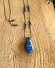 naszyjniki - inne Naszyjnik na sznurku z lapis lazuli