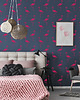 tapety i naklejki ścienne Powtarzalny szablon malarski /FLAMINGOS