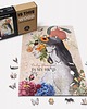 puzzle dla dzieci PUZZLE DREWNIANE KOBIETA Z KWIATAMI 418 elementów