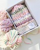 czapki damskie Wełniana czapka handmade kolorowe ozdobne włóczki wełna merino alpaka