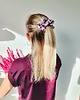 gumki do włosów Gumka jedwabna, scrunchie, frotka lavender pink MAXI
