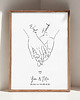 grafiki i ilustracje Plakat personalizowany Zakochani - 004