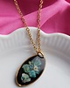 wisiory Naszyjnik z turkusową gipsówką